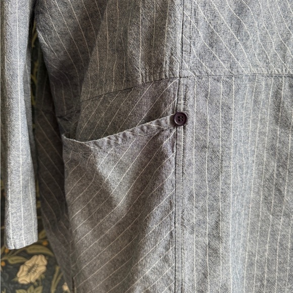 Band of Gypsies 100% Cotton Striped Tunic Lagenlook - Picture 5 of 11